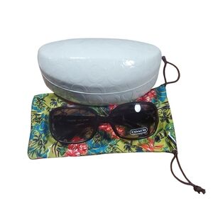 🌞COACH Sunglasses AnD White HARD Case⛱️